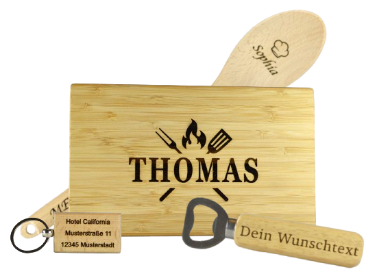 Gravierte Produkte aus Holz Gravierte Produkte aus Holz
